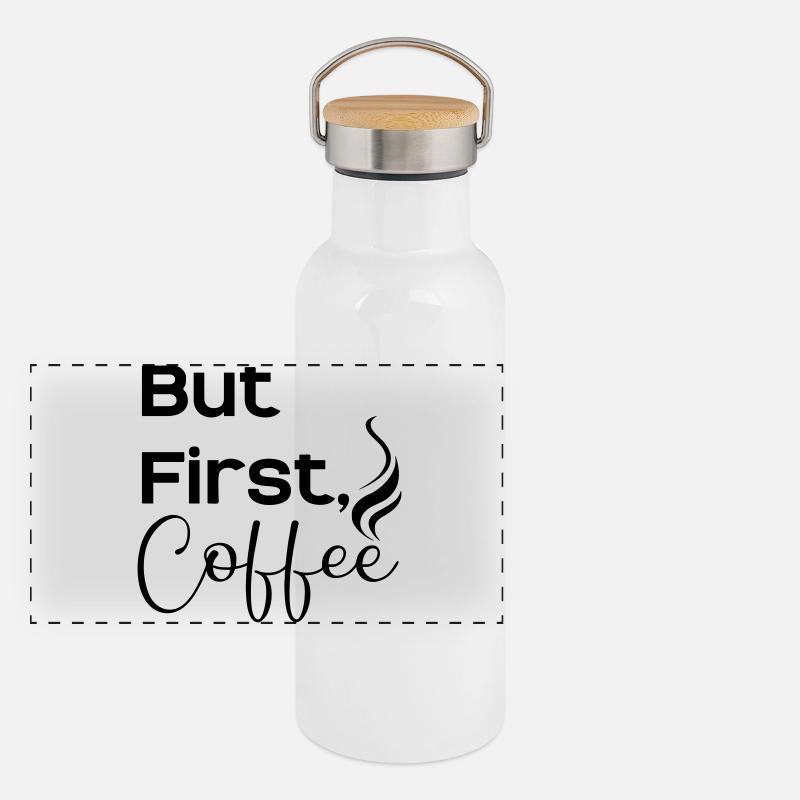 Mais d’abord caffee Gourde isotherme avec bouchon en bambou