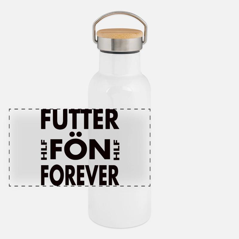 Futterfön - Heißluftfritteuse Für immer Panorama Thermosflasche mit Bambusdeckel