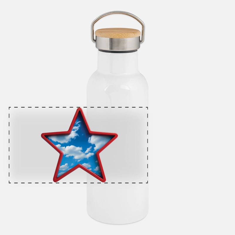 RÊVEOLUTION - Bellegique Panorama Thermosflasche mit Bambusdeckel