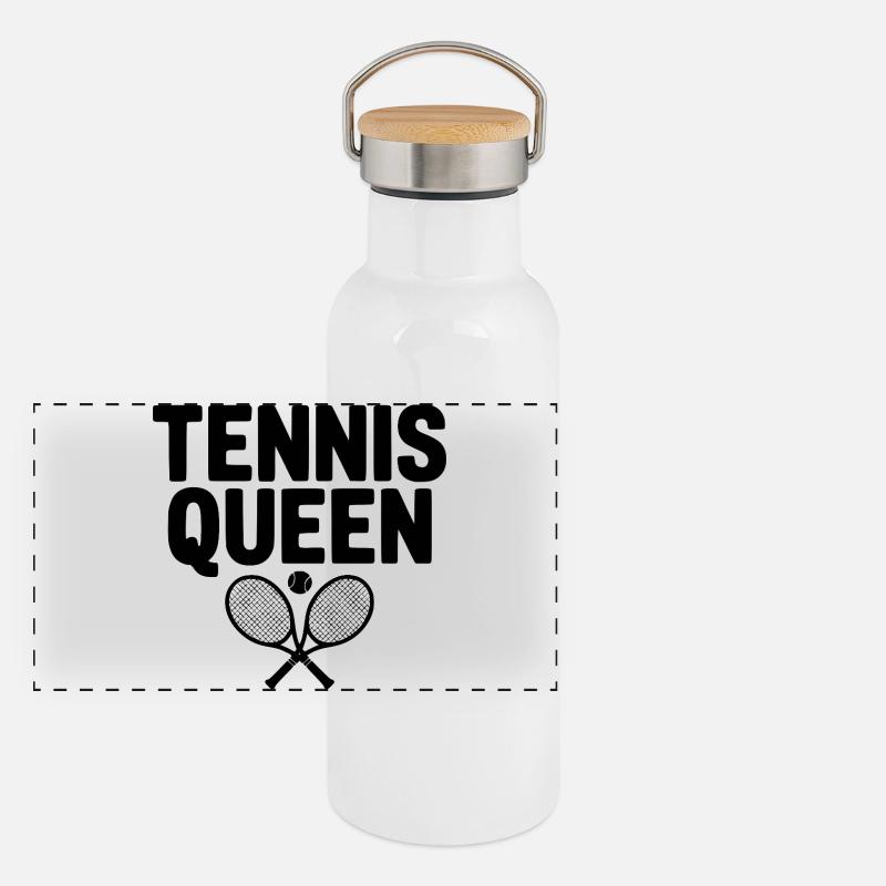 Tennis Queen Panoramic Thermal Bottle with Bamboo Lid