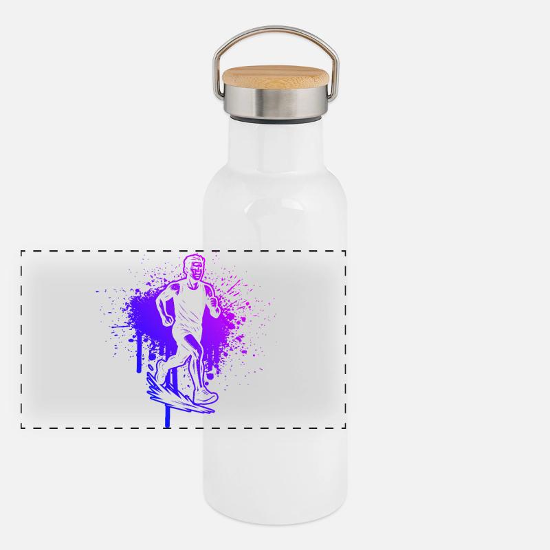 Cool Running Inspiration Panoramic Thermal Bottle with Bamboo Lid