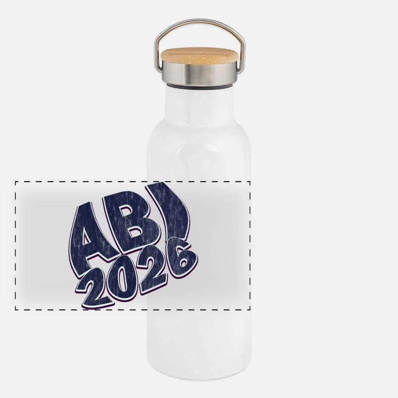 Panorama Thermosflasche mit Bambusdeckel