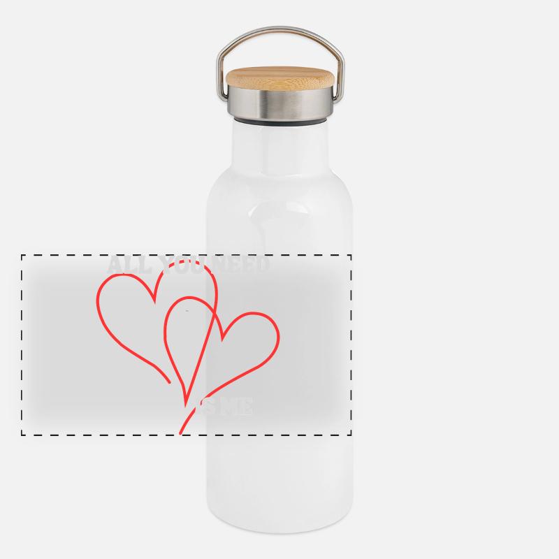 All you need  Panorama Thermosflasche mit Bambusdeckel