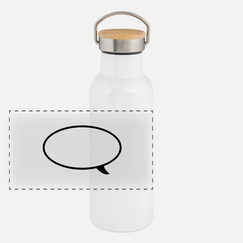 Bulle ligne Gourde isotherme avec bouchon en bambou