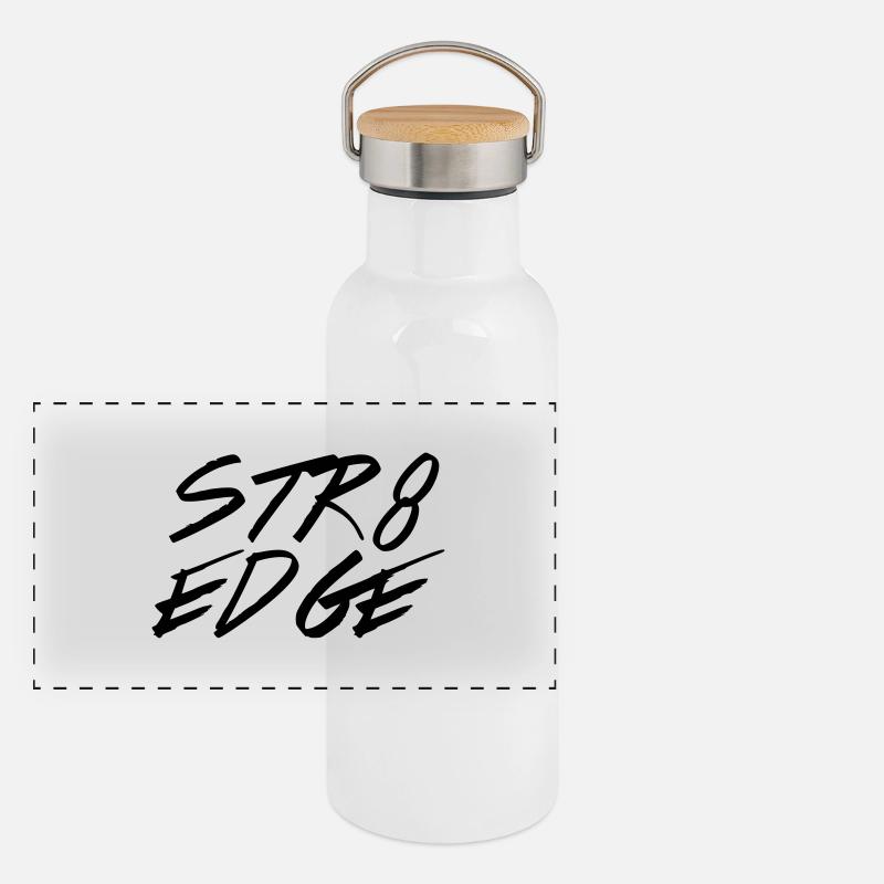 str8edge Panorama Thermosflasche mit Bambusdeckel