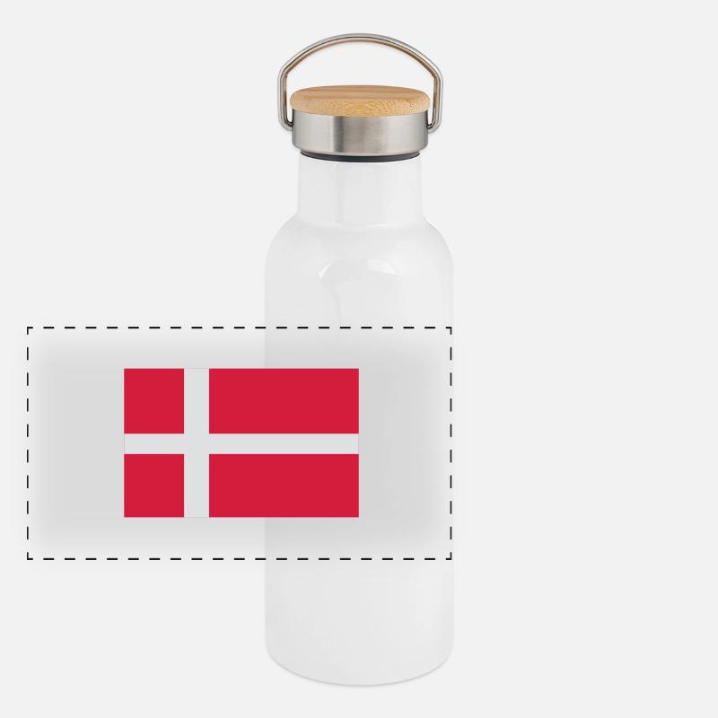 Panorama Thermosflasche mit Bambusdeckel