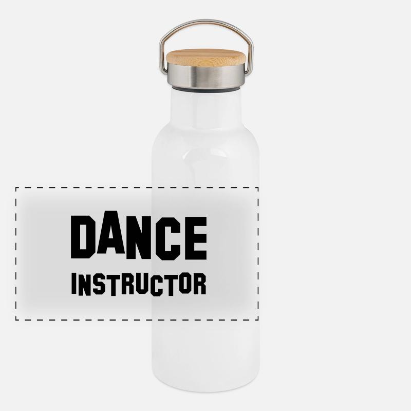 dance instructor Panorama Thermosflasche mit Bambusdeckel