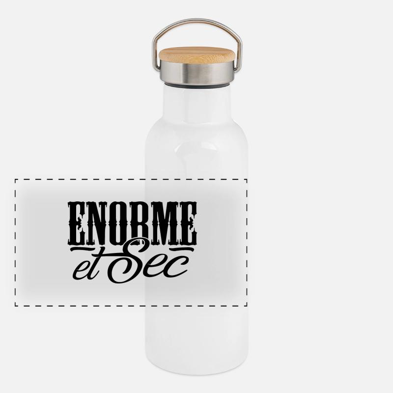 Enorme et sec Gourde isotherme avec bouchon en bambou