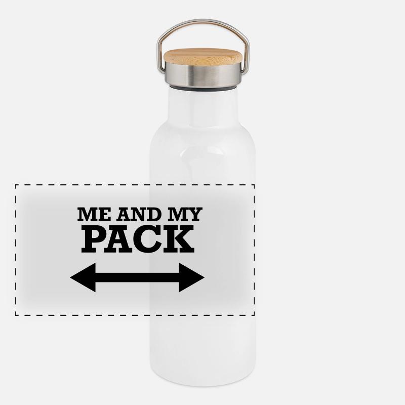 Me and my pack Panorama Thermosflasche mit Bambusdeckel
