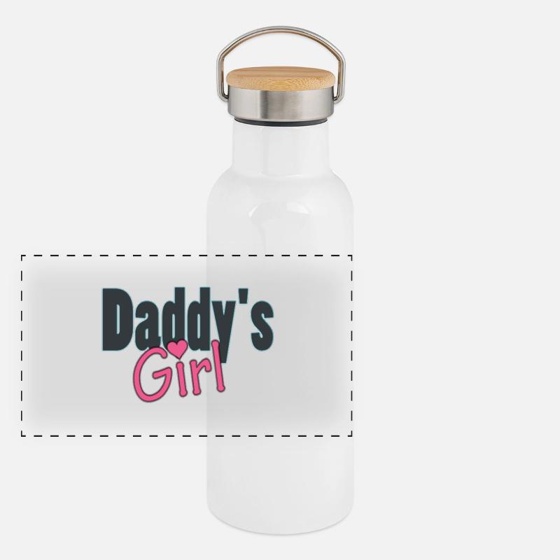 daddy's girl Gourde isotherme avec bouchon en bambou