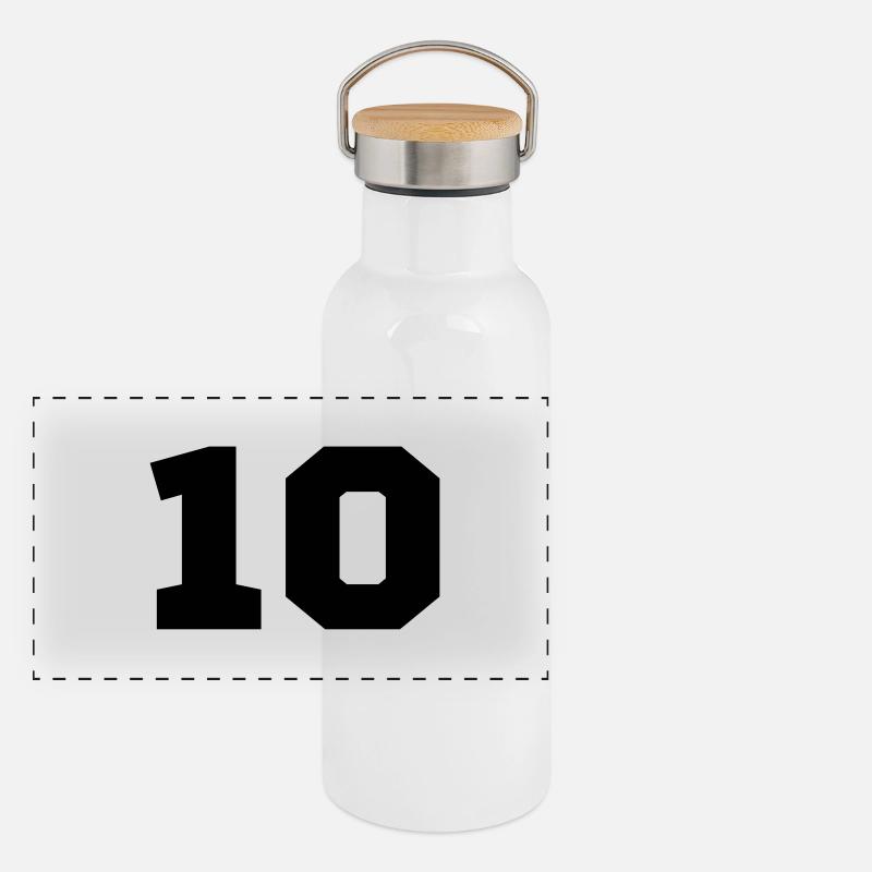 10 Panorama Thermosflasche mit Bambusdeckel