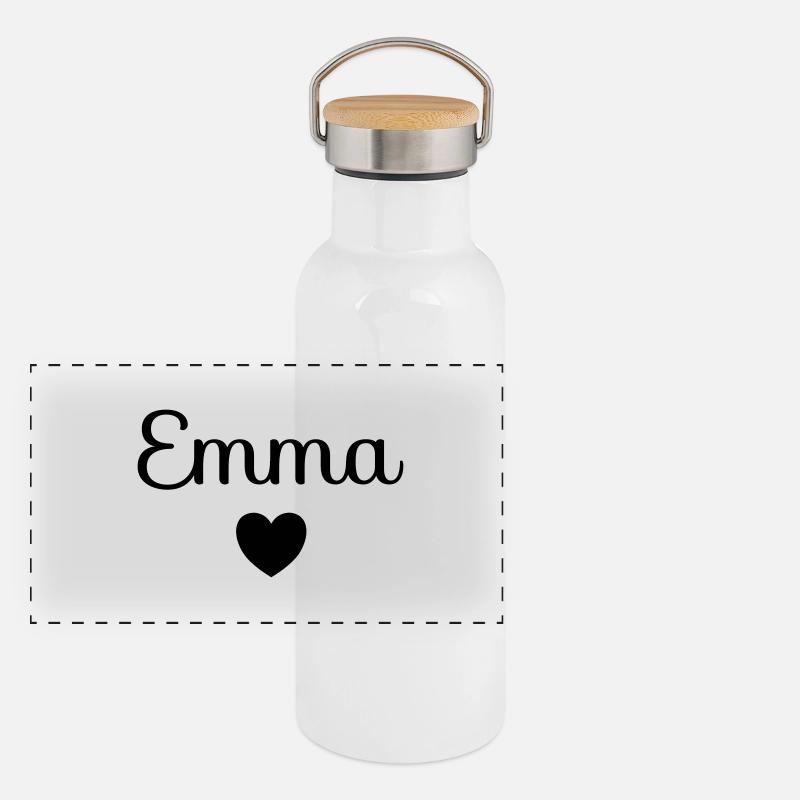 Emma Panoramic Thermal Bottle with Bamboo Lid