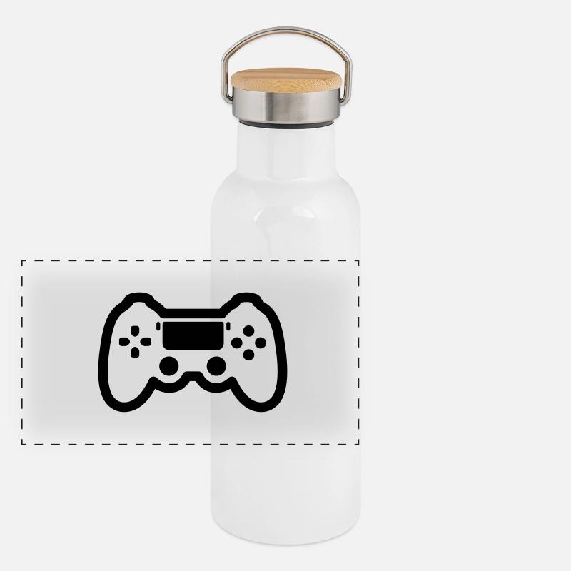 gamer Thermos con coperchio in bambù