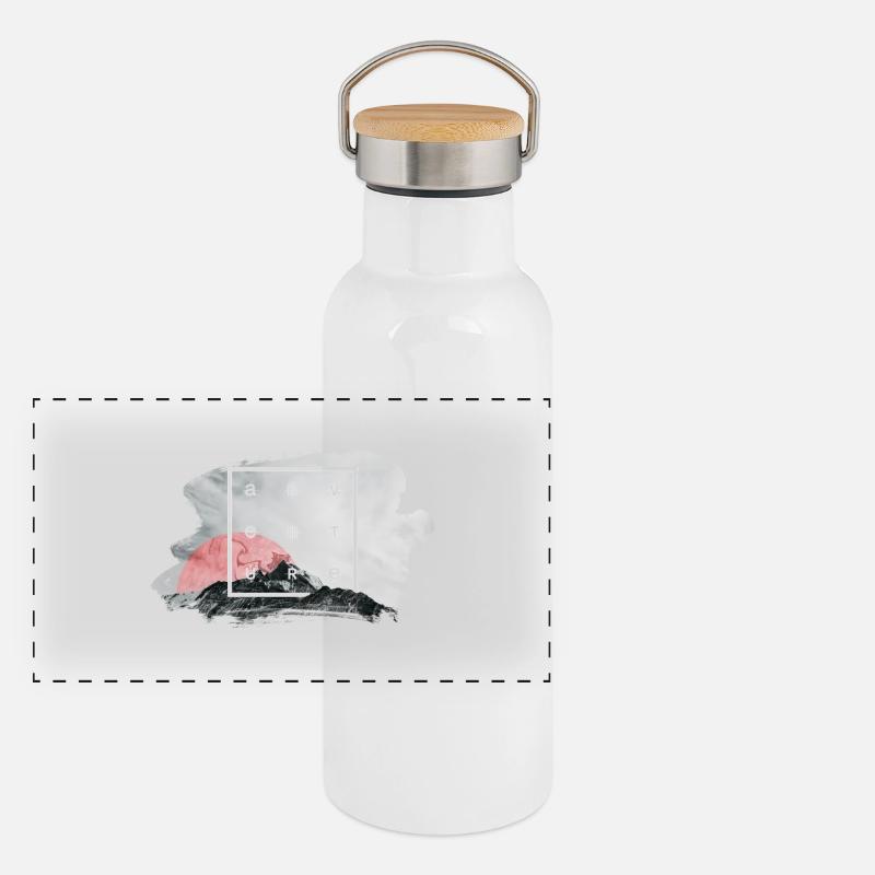 Adventure Gourde isotherme avec bouchon en bambou
