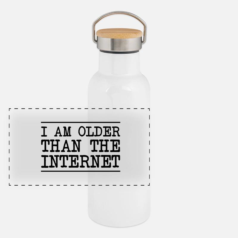I Am Older Than The Internet Panoramic Thermal Bottle with Bamboo Lid