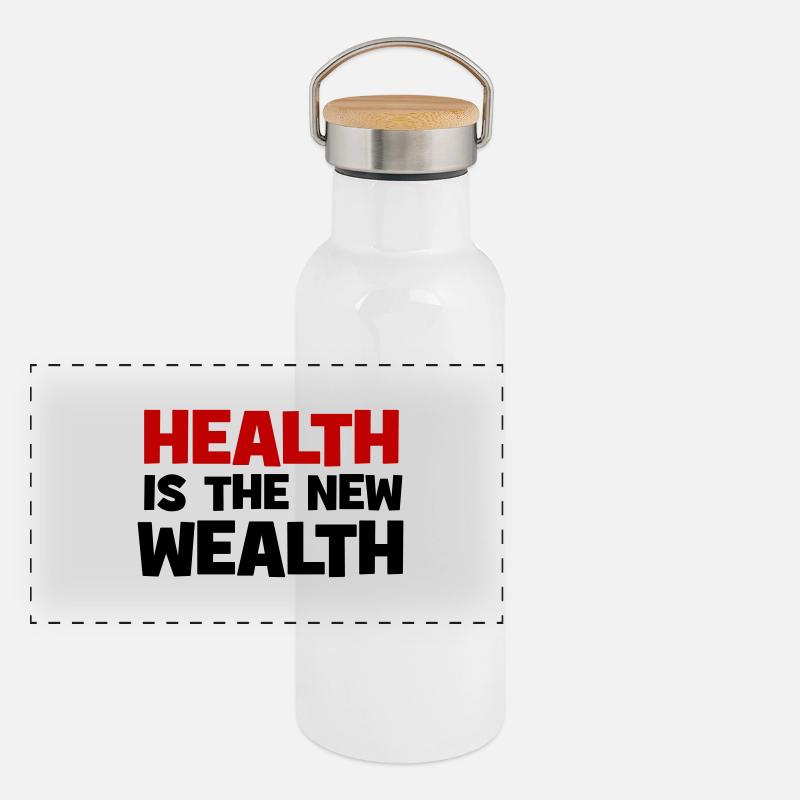 À tes souhaits Gourde isotherme avec bouchon en bambou