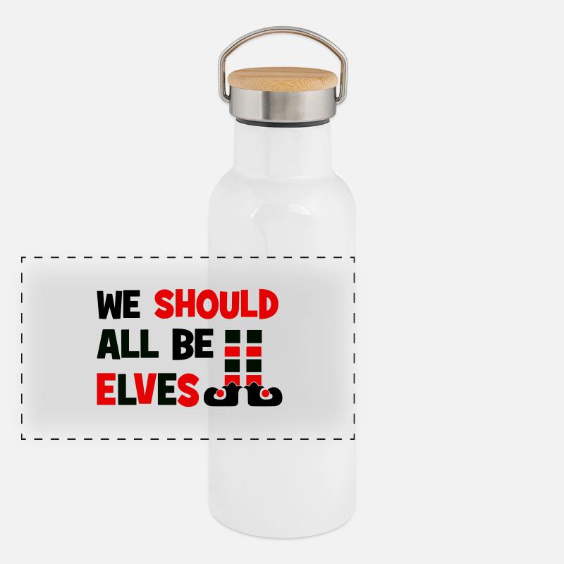Elfen Panorama Thermosflasche mit Bambusdeckel