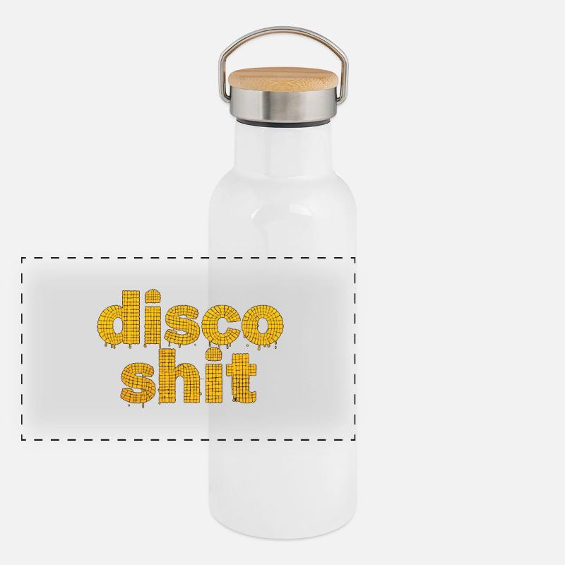 disco shit 053260 Panorama Thermosflasche mit Bambusdeckel