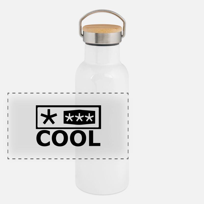 Kühlschrank Panorama Thermosflasche mit Bambusdeckel