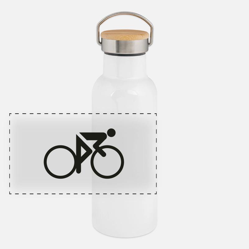 cyclisme Gourde isotherme avec bouchon en bambou