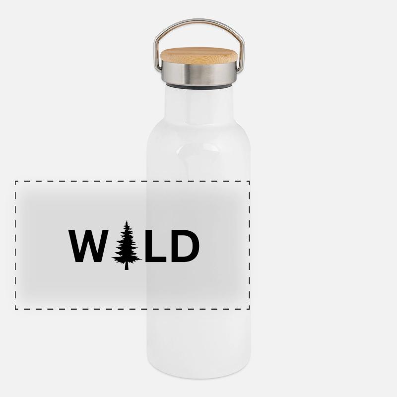 Forest and wild Panoramic Thermal Bottle with Bamboo Lid