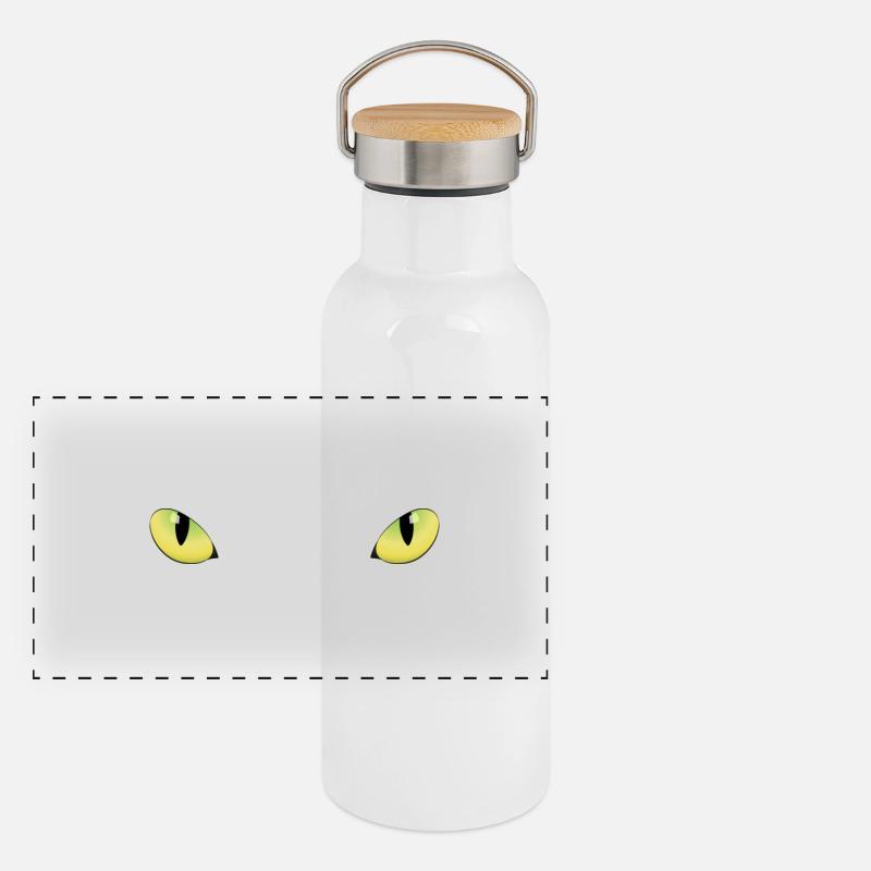Panthère intérieur Gourde isotherme avec bouchon en bambou
