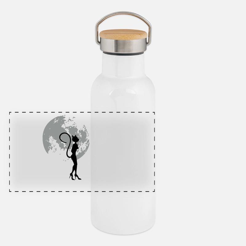 Mond/ Moon (2c) Panoramic Thermal Bottle with Bamboo Lid