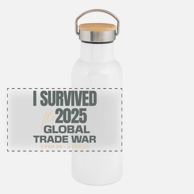 I Survived The 2025 Global Trade War 3 Feb 25 Panoramic Thermal Bottle with Bamboo Lid