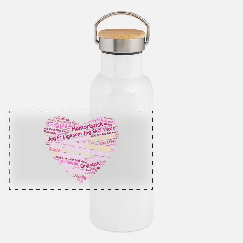 Heart Panoramic Thermal Bottle with Bamboo Lid