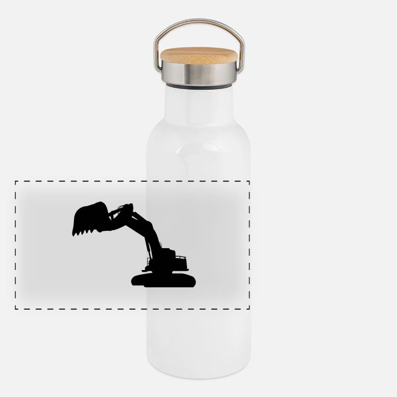 pelleteuse Gourde isotherme avec bouchon en bambou
