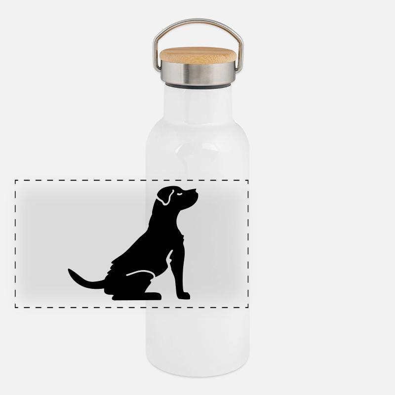 les amateurs de chiens - Chien Gourde isotherme avec bouchon en bambou