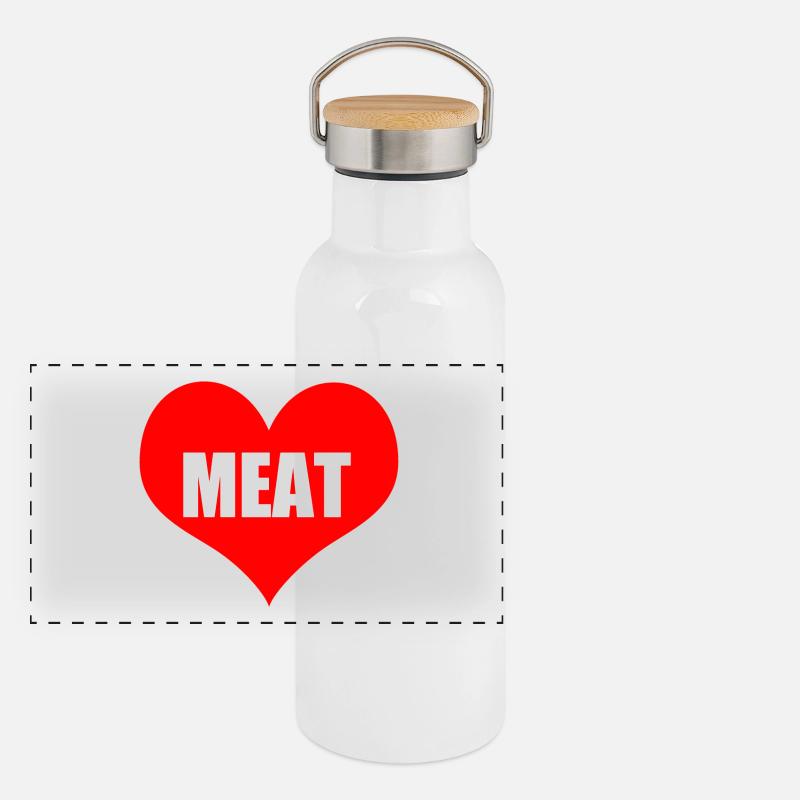 viande Gourde isotherme avec bouchon en bambou