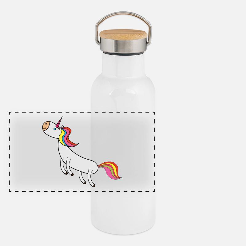 unicorn Panoramic Thermal Bottle with Bamboo Lid