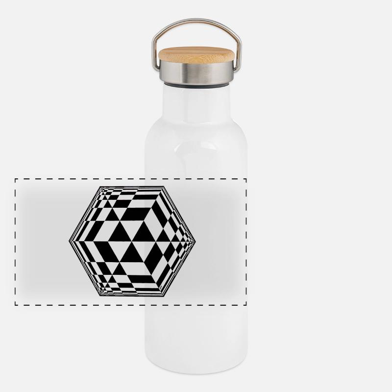 cube Gourde isotherme avec bouchon en bambou
