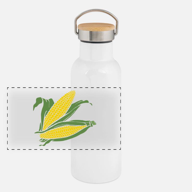 maïs Gourde isotherme avec bouchon en bambou