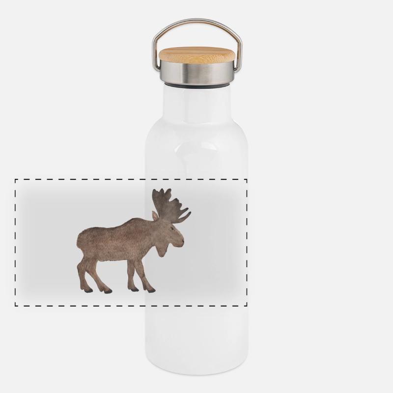 L’orignal Gourde isotherme avec bouchon en bambou