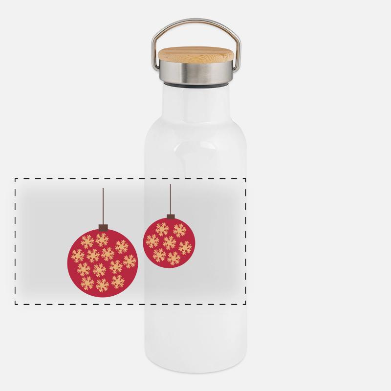Panorama Thermosflasche mit Bambusdeckel
