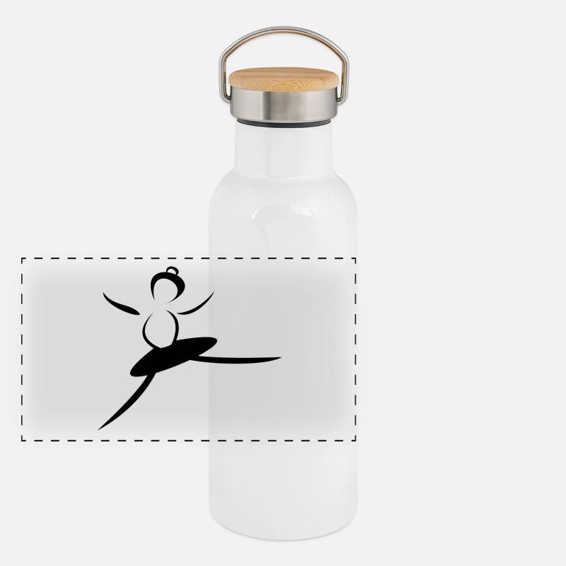 DANSEUSE. DANSE. SPORT. DANCE Gourde isotherme avec bouchon en bambou