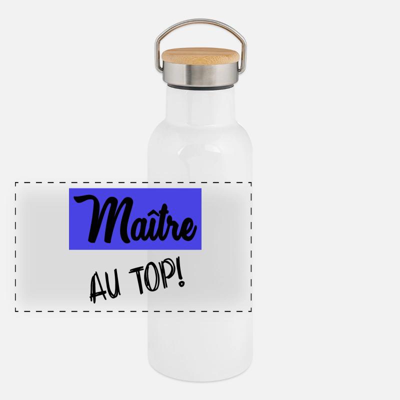 MESTER Termoflaske med bambuslåg