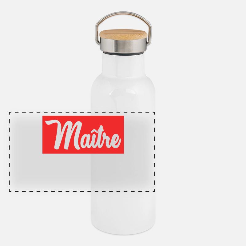 MEISTER Panorama Thermosflasche mit Bambusdeckel