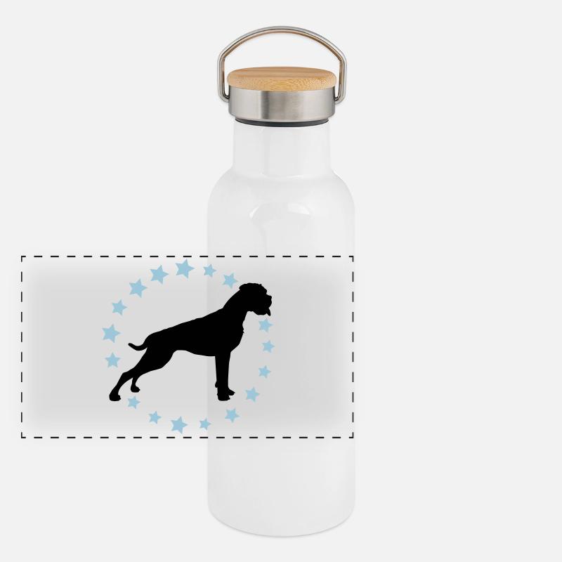 Couleur Boxer Zodiac 2 Gourde isotherme avec bouchon en bambou