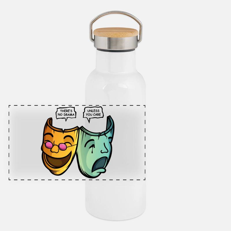 Drama Panoramic Thermal Bottle with Bamboo Lid
