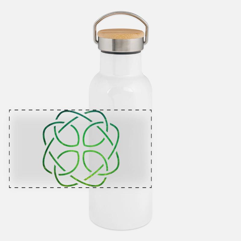 Celtic Knot Panoramic Thermal Bottle with Bamboo Lid