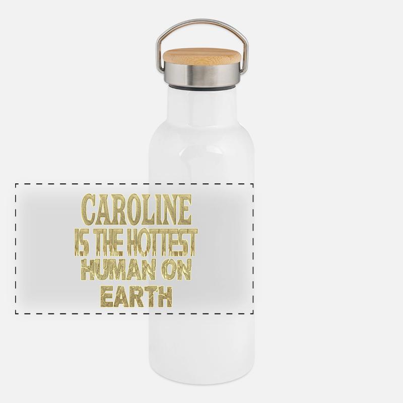 Caroline Gourde isotherme avec bouchon en bambou