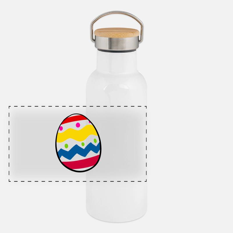 Ei Panorama Thermosflasche mit Bambusdeckel