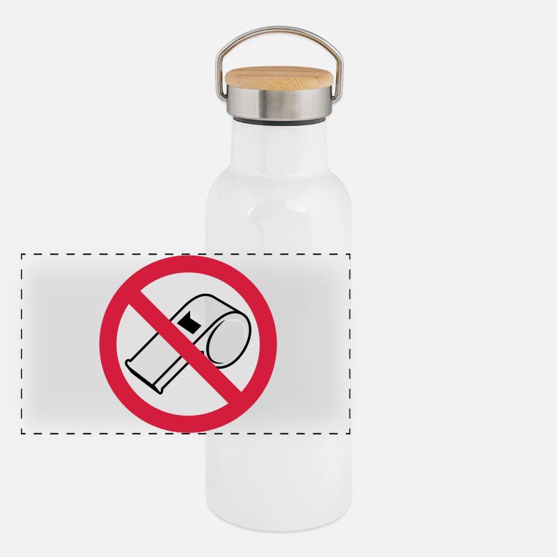 Anti-arbitre Gourde isotherme avec bouchon en bambou