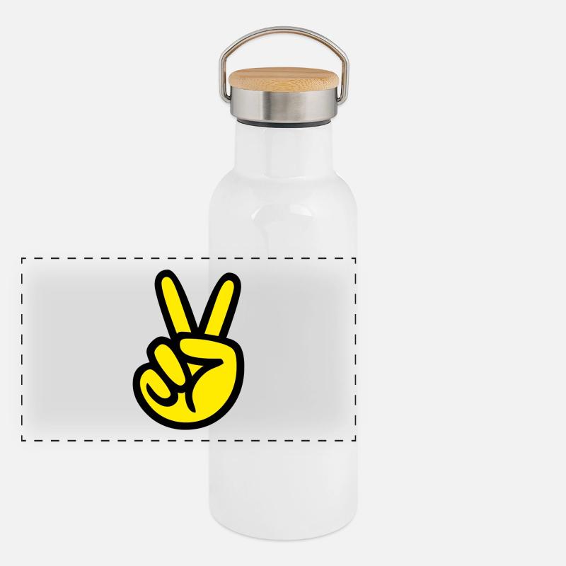 Victory Panoramic Thermal Bottle with Bamboo Lid