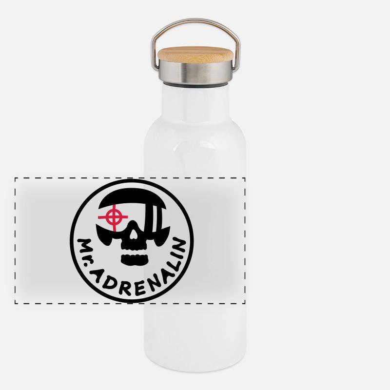 Panorama Thermosflasche mit Bambusdeckel