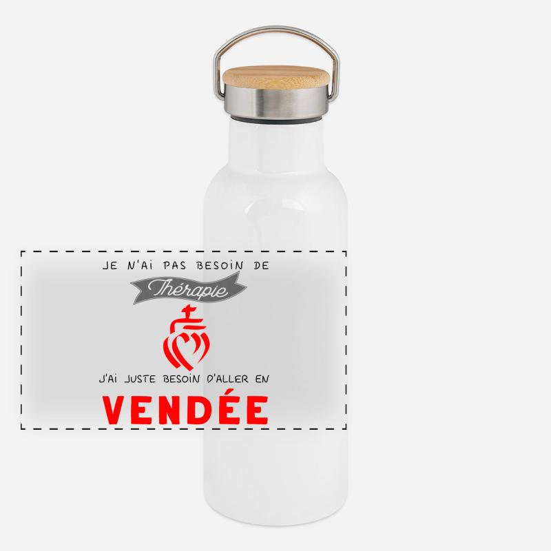 Vendée - Therapie Panorama Thermosflasche mit Bambusdeckel