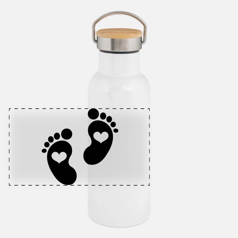 Baby Panorama Thermosflasche mit Bambusdeckel